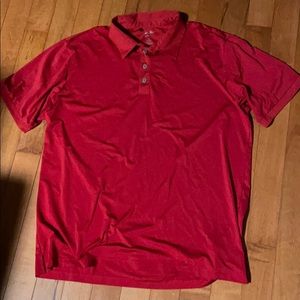 XL Adidas red ClimaLite polo shirt